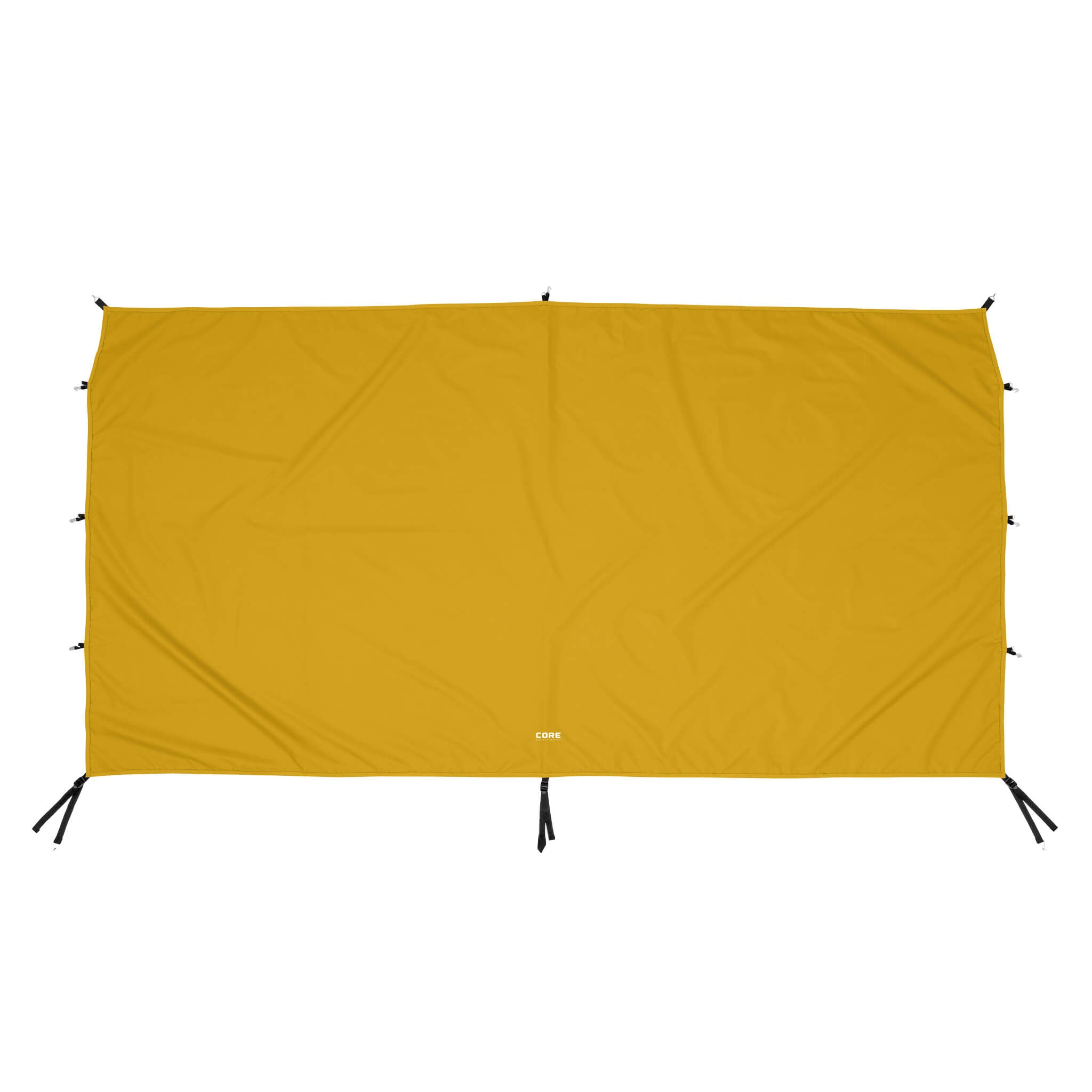CORE canopy sun wall in yellow gold, compatible with 10x10 and 13x13 canopies, featuring durable fabric for shade and wind protection.