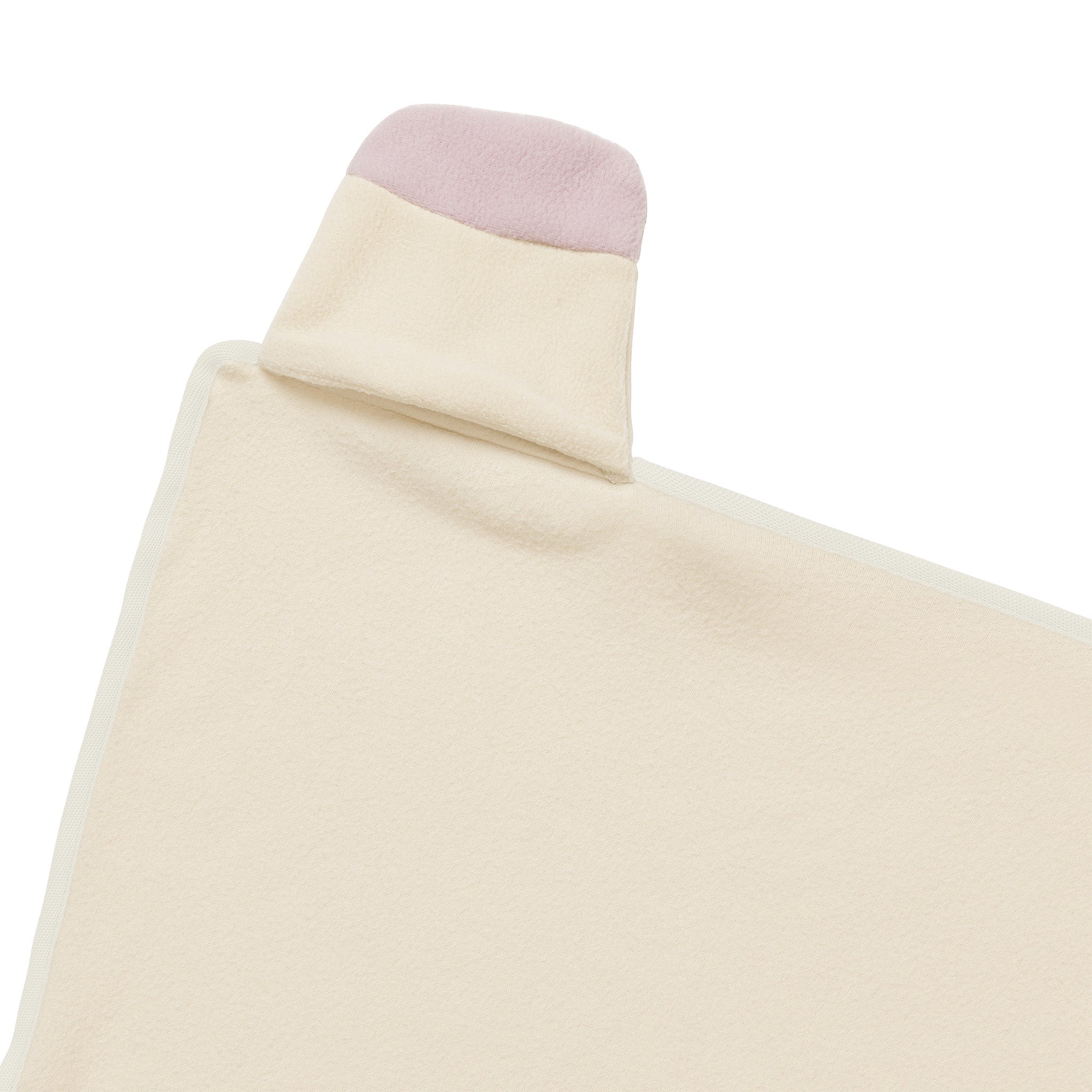 Close-up of a unicorn blanket hand pocket.
