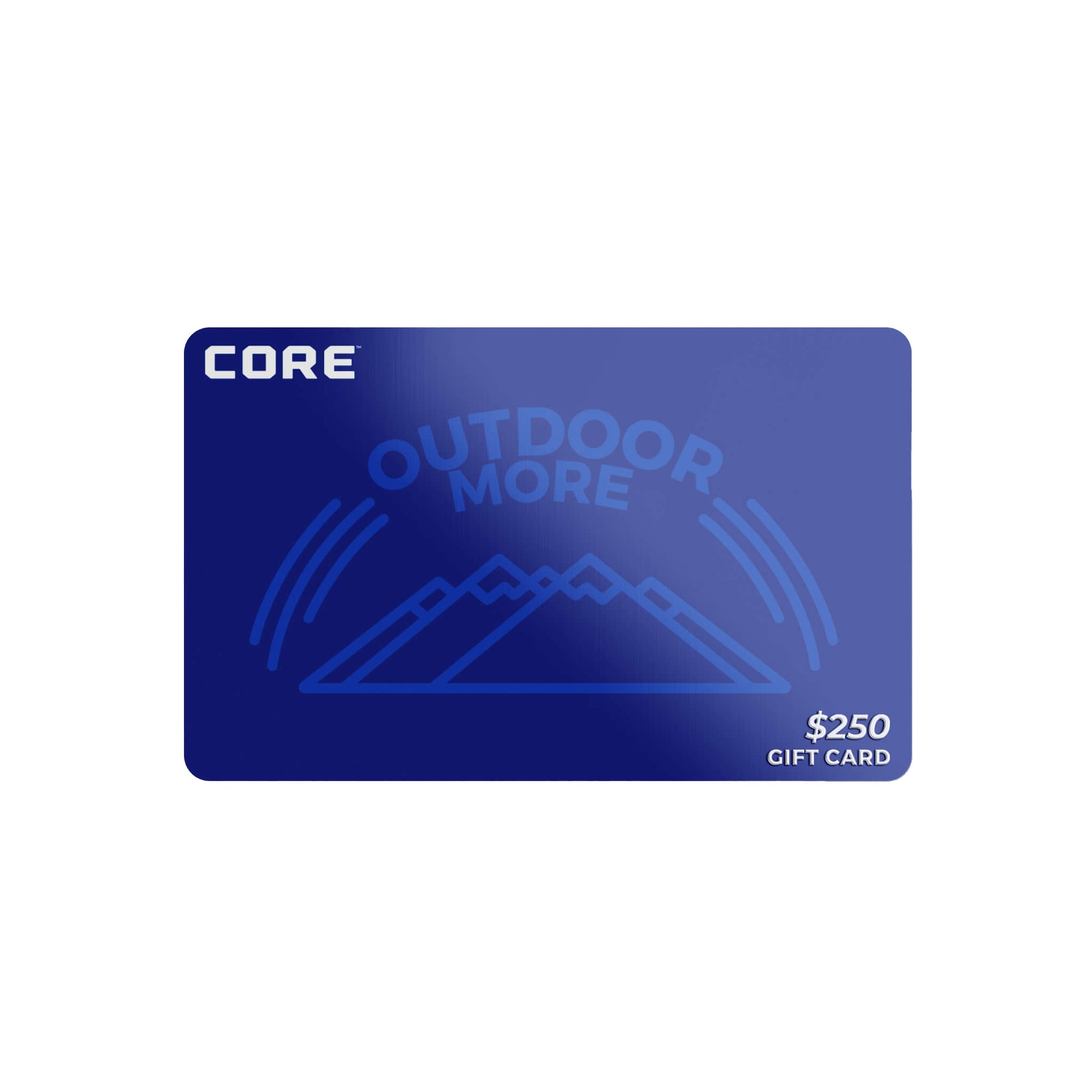 $250 gift card in blue