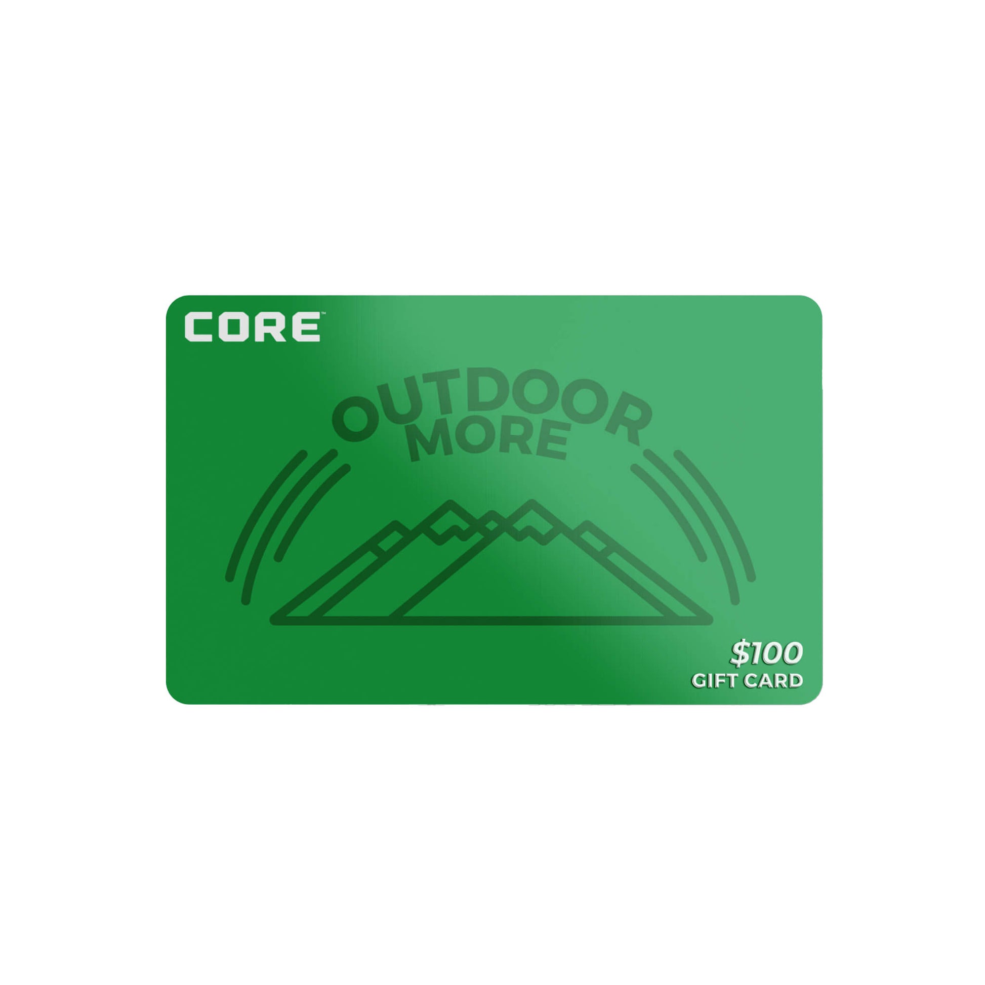 $100 gift card in green