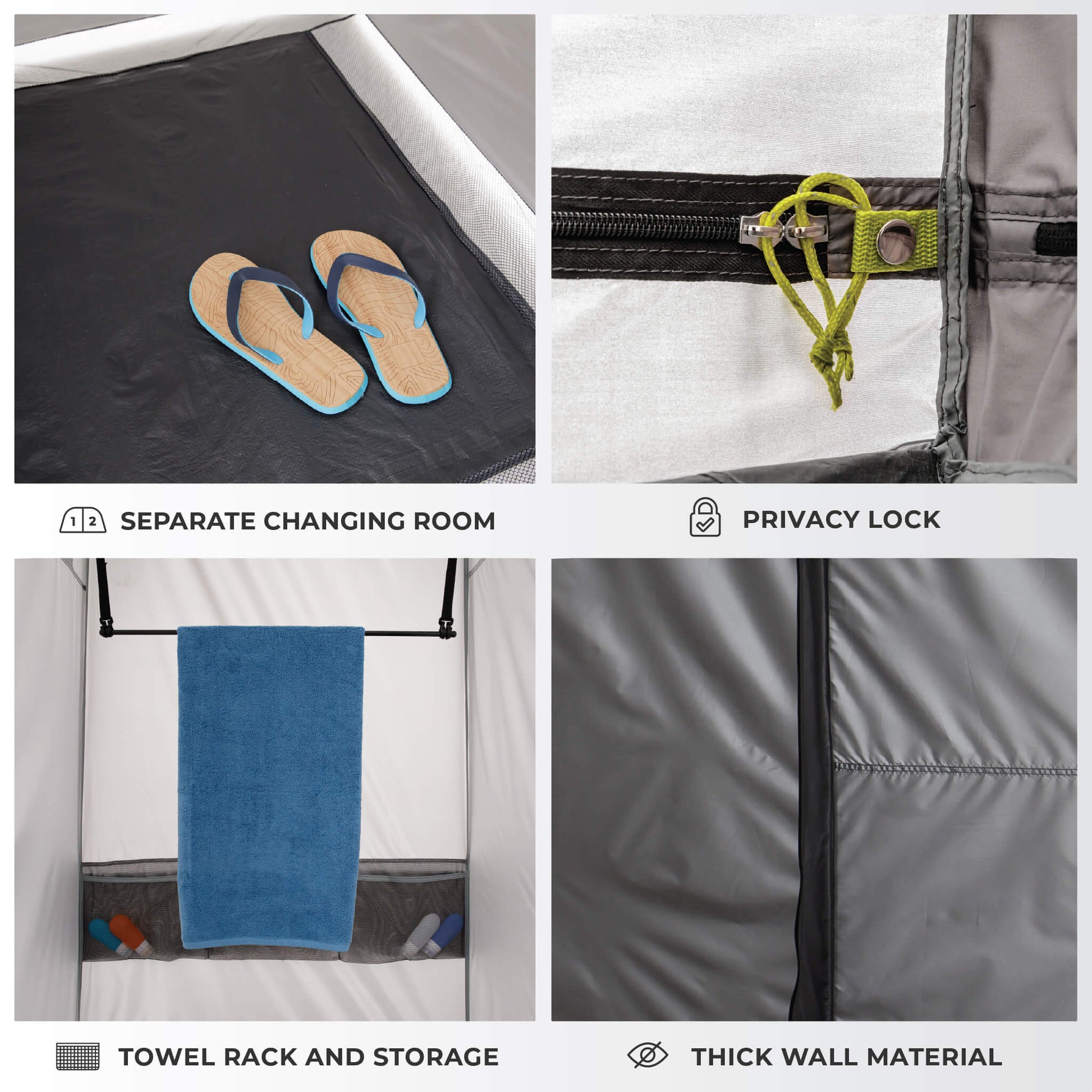 Core Equipment 2-Room Instant Shower Tent