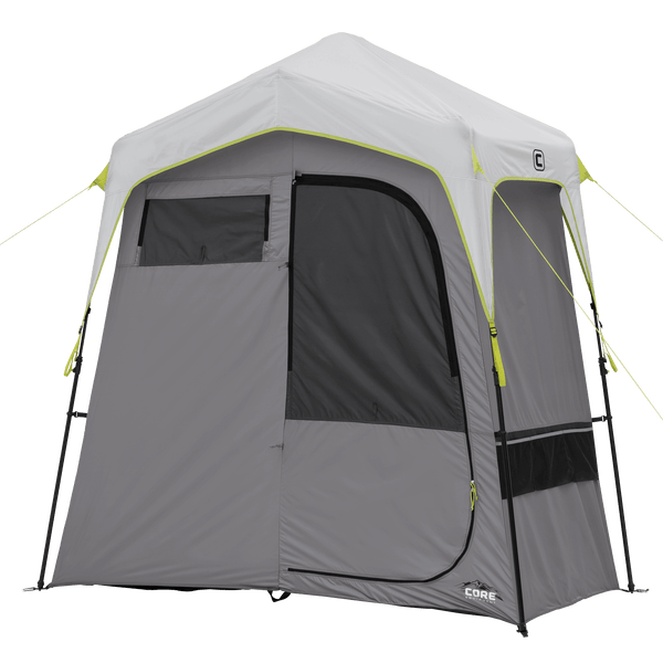 outdoor shower tent Core Equipment 2-Room Instant Shower Tent
