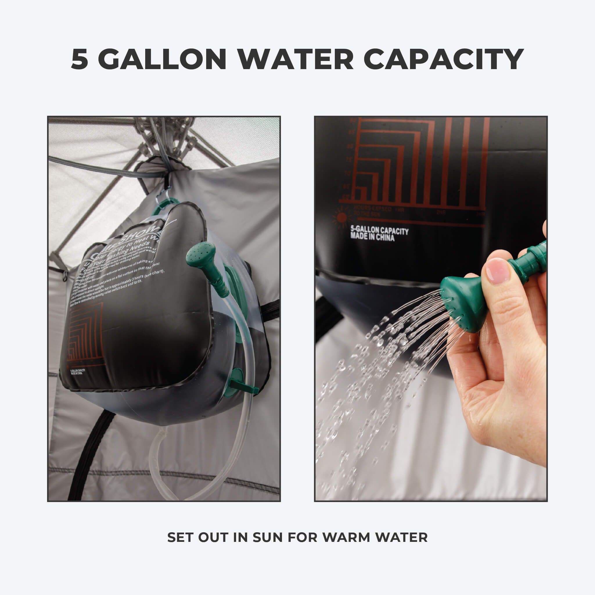 Core Equipment 2-Room Instant Shower Tent