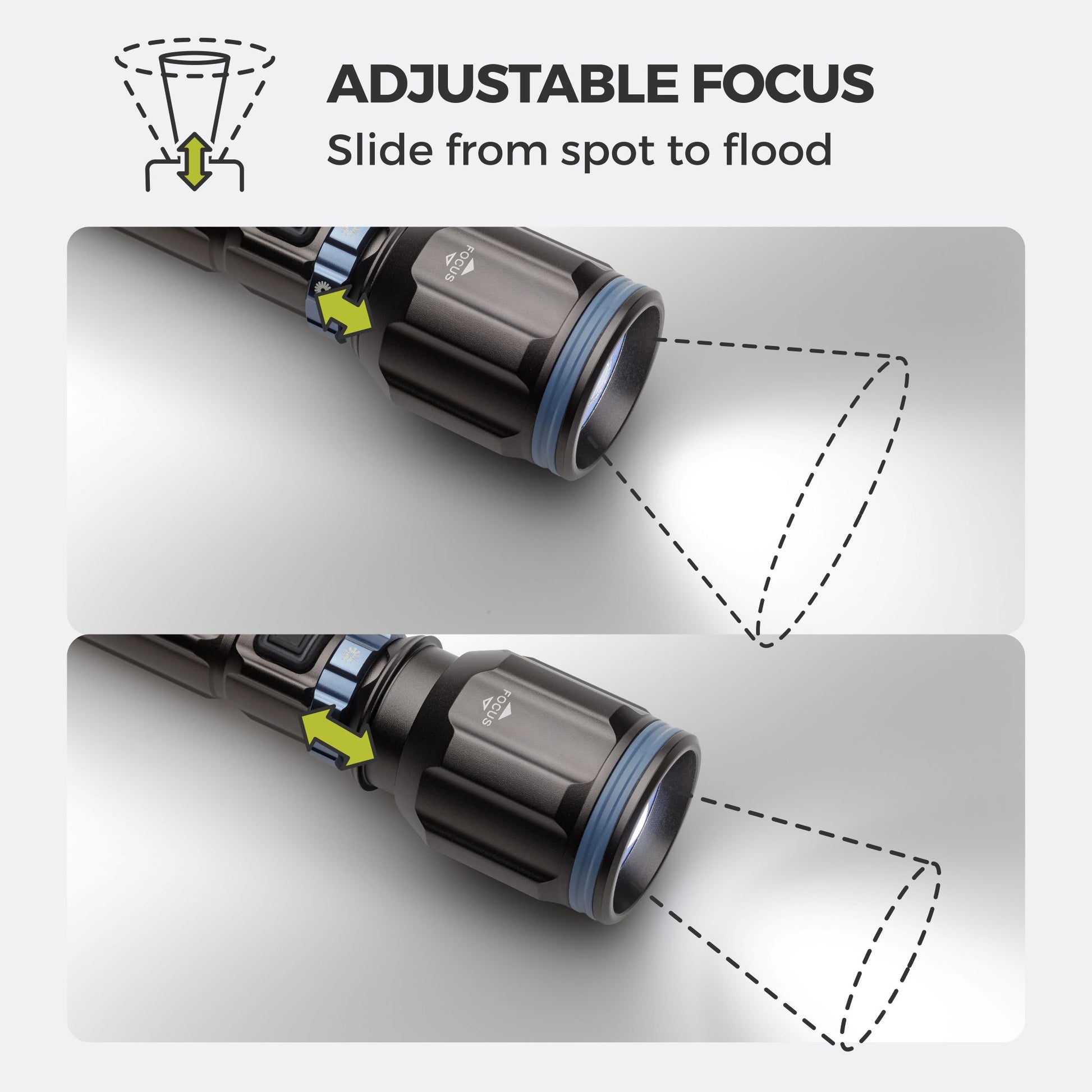 3000 Lumen Rechargeable Flashlight
