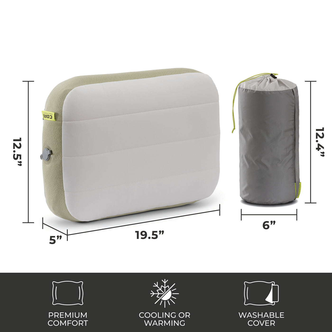 Self Inflating Travel Pillow