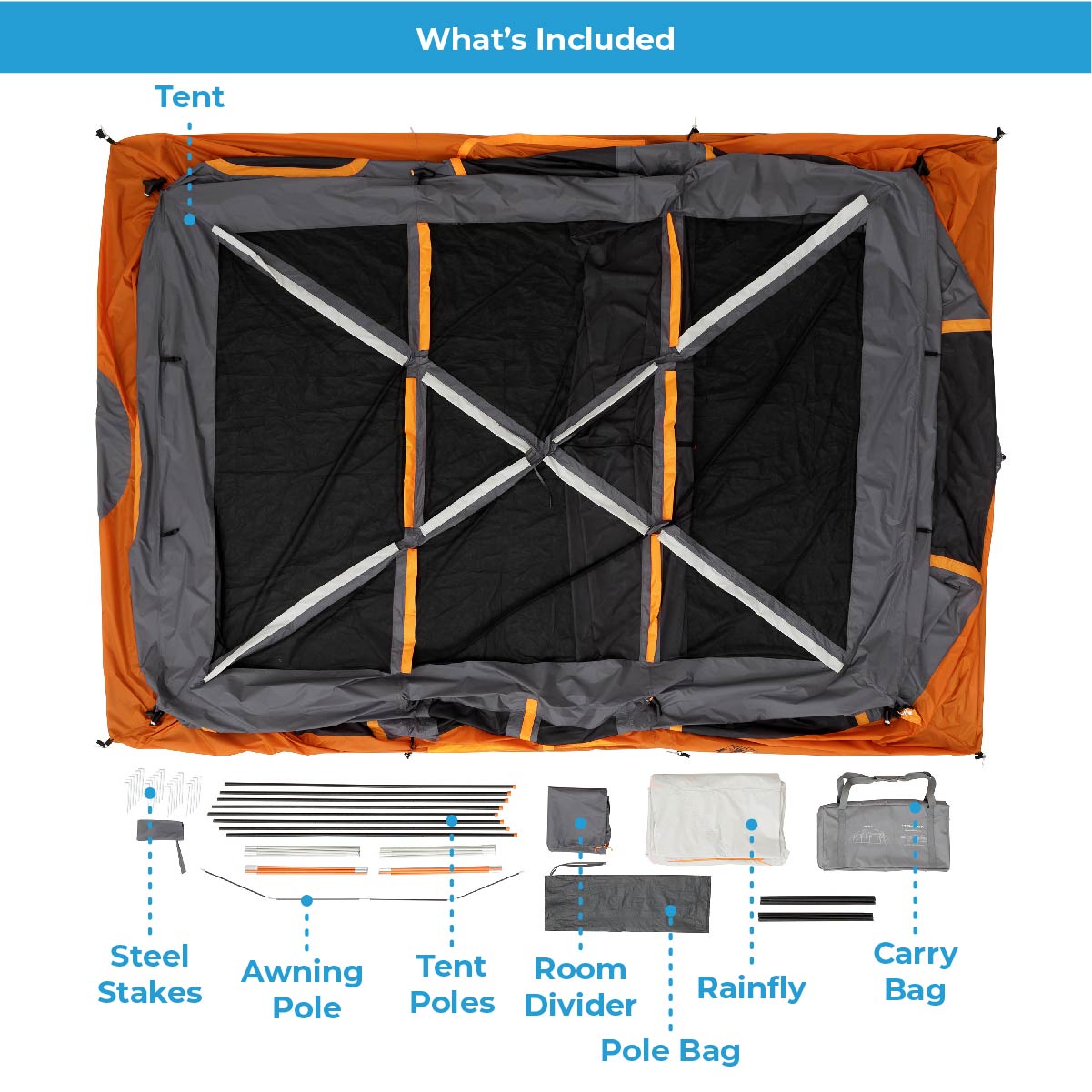 テント・タープ CORE 12 Person  Cabin Tent 12 Person Instant Cabin Tent – Core Equipment