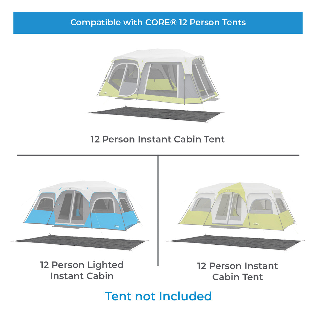 Footprint for 12 Person Instant Cabin Tents