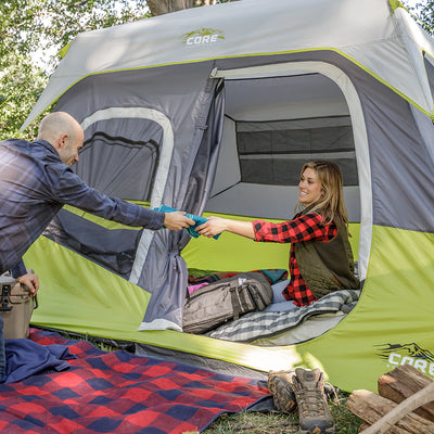Core Equipment 6 Person Instant Cabin Tent Lifestyle
