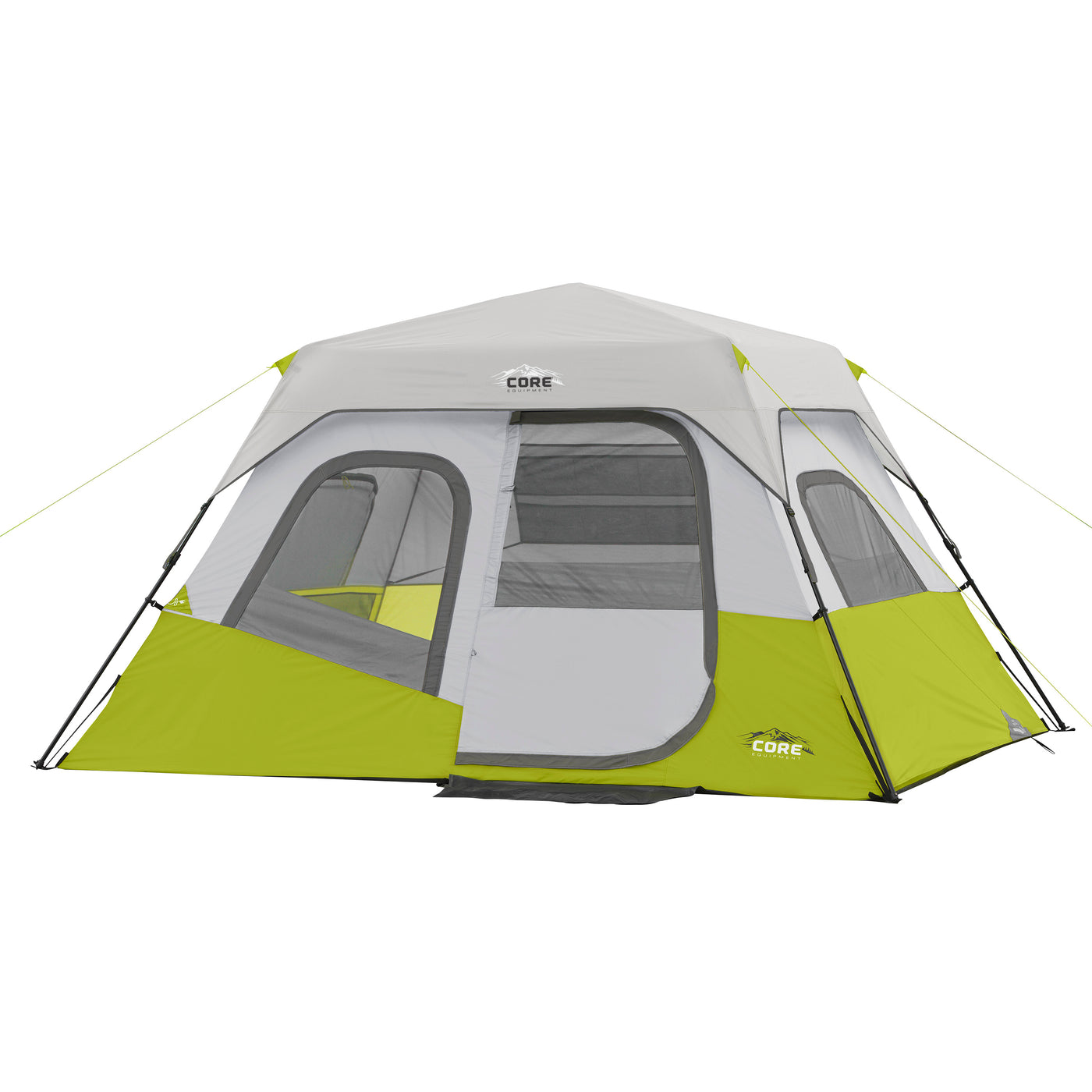 CORE Instant Cabin 11 x 9 Foot 6 Person Cabin Tent with Air Vents