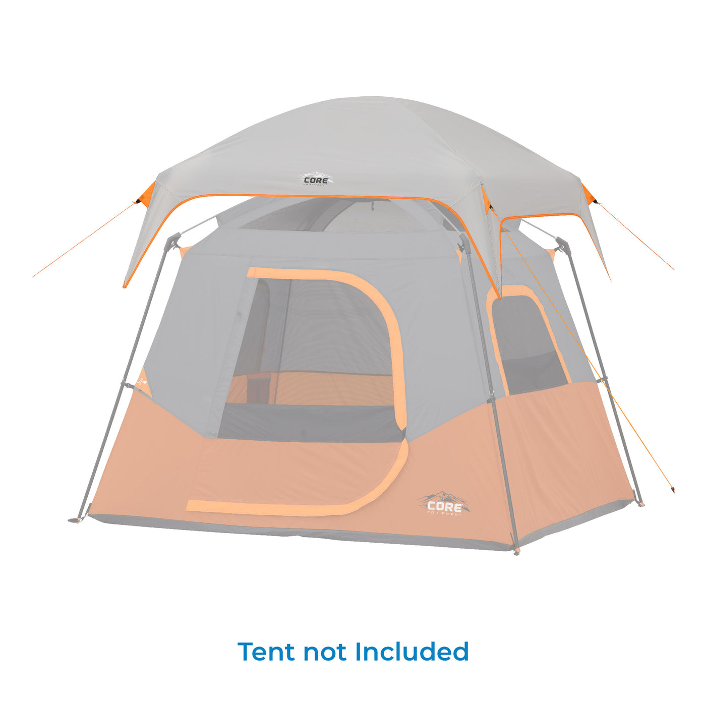 4 Person Straight Wall Cabin Tent Rainfly