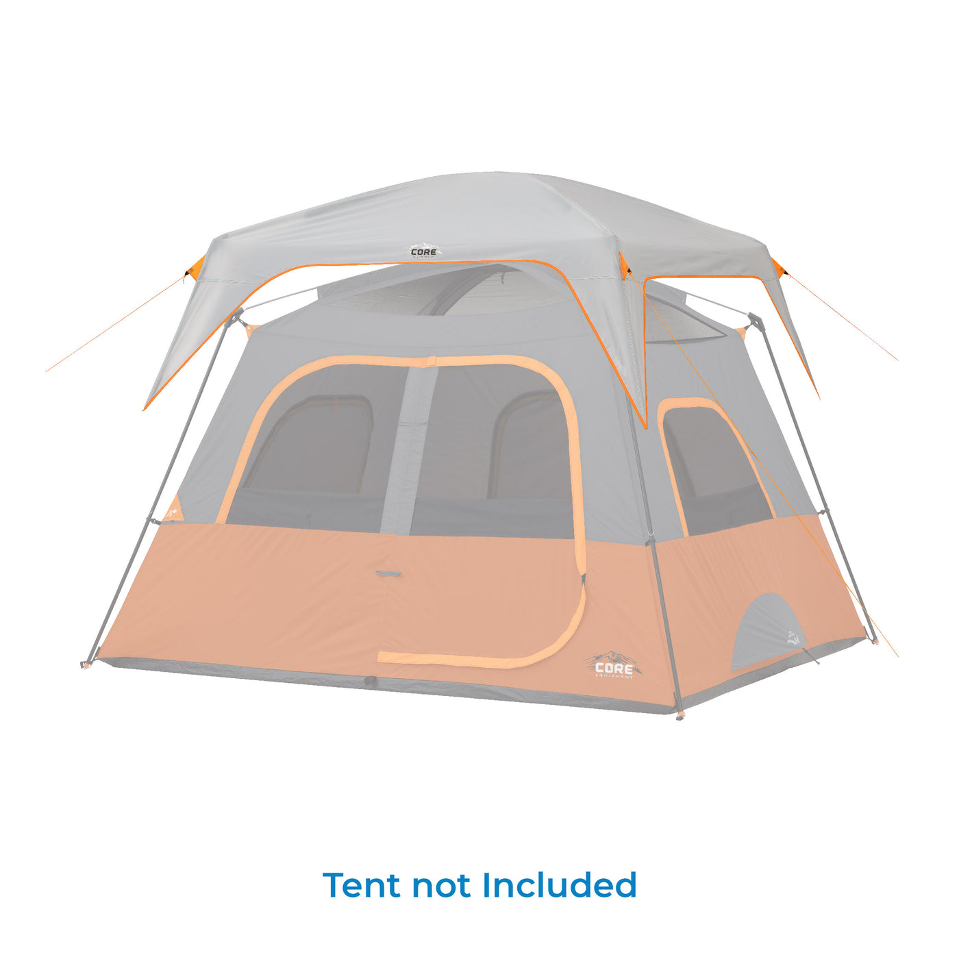 6 Person Straight Wall Cabin Tent Rainfly