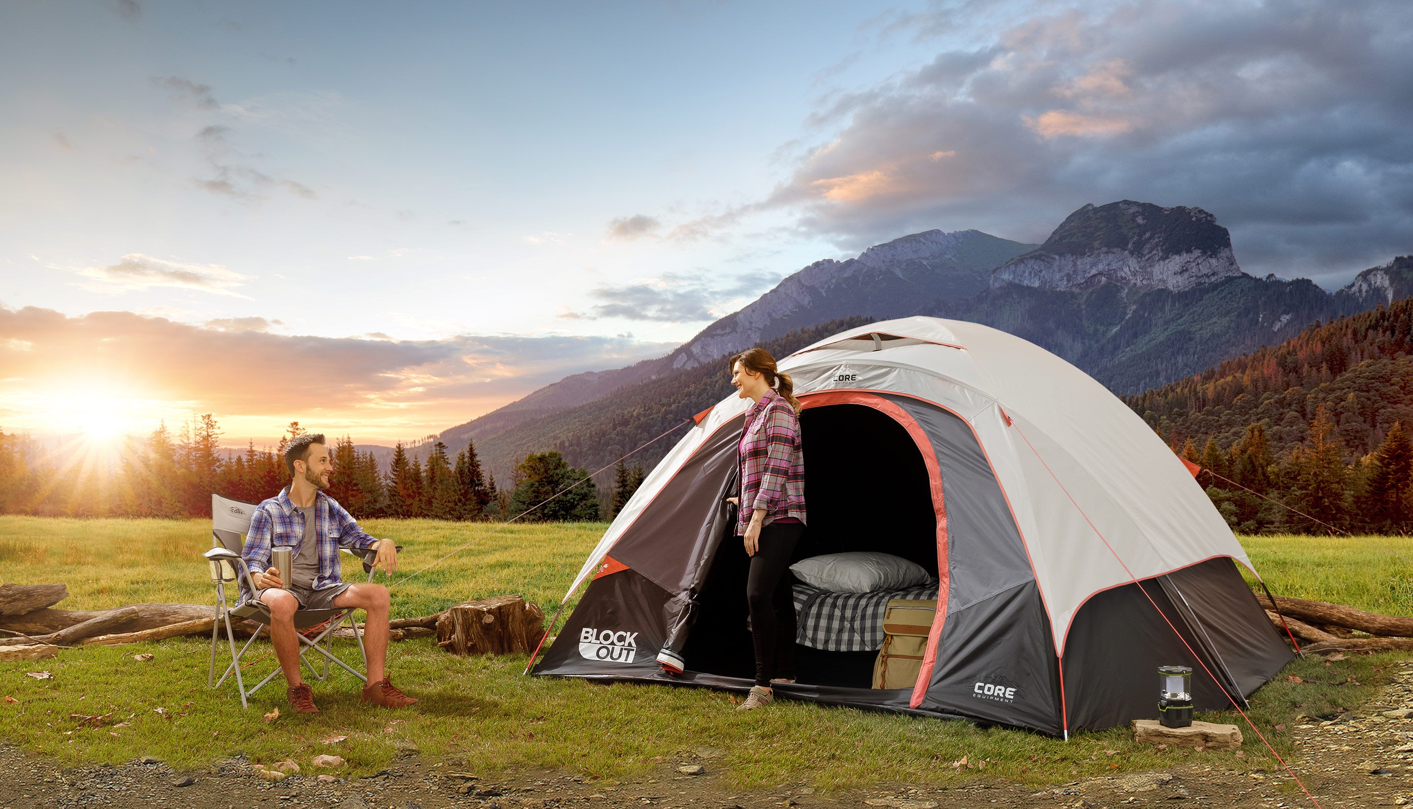 6 Person Block Out Dome Tent