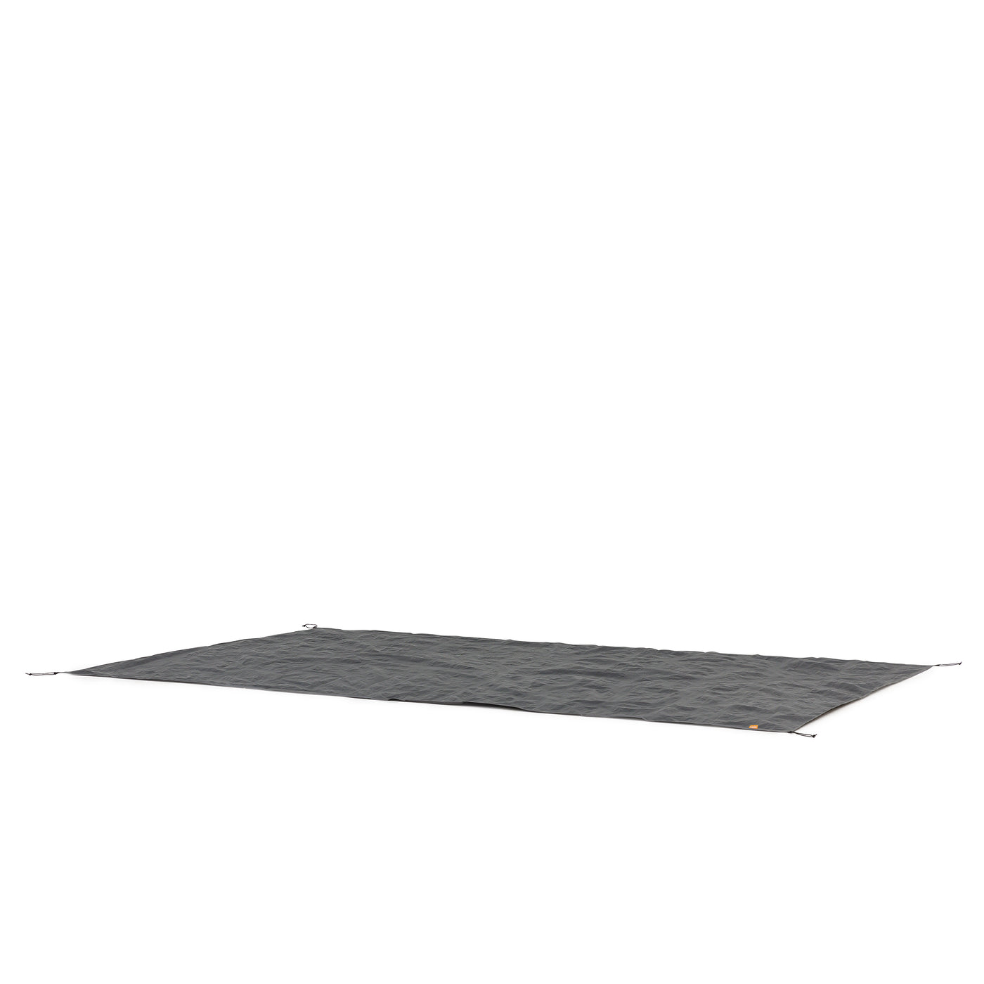 A large, dark gray, square-shaped ground tarp is spread out flat against a white background. The CORE Footprint for 9 Person Instant Cabin Tents has small loops at the corners, likely for securing it to the ground.