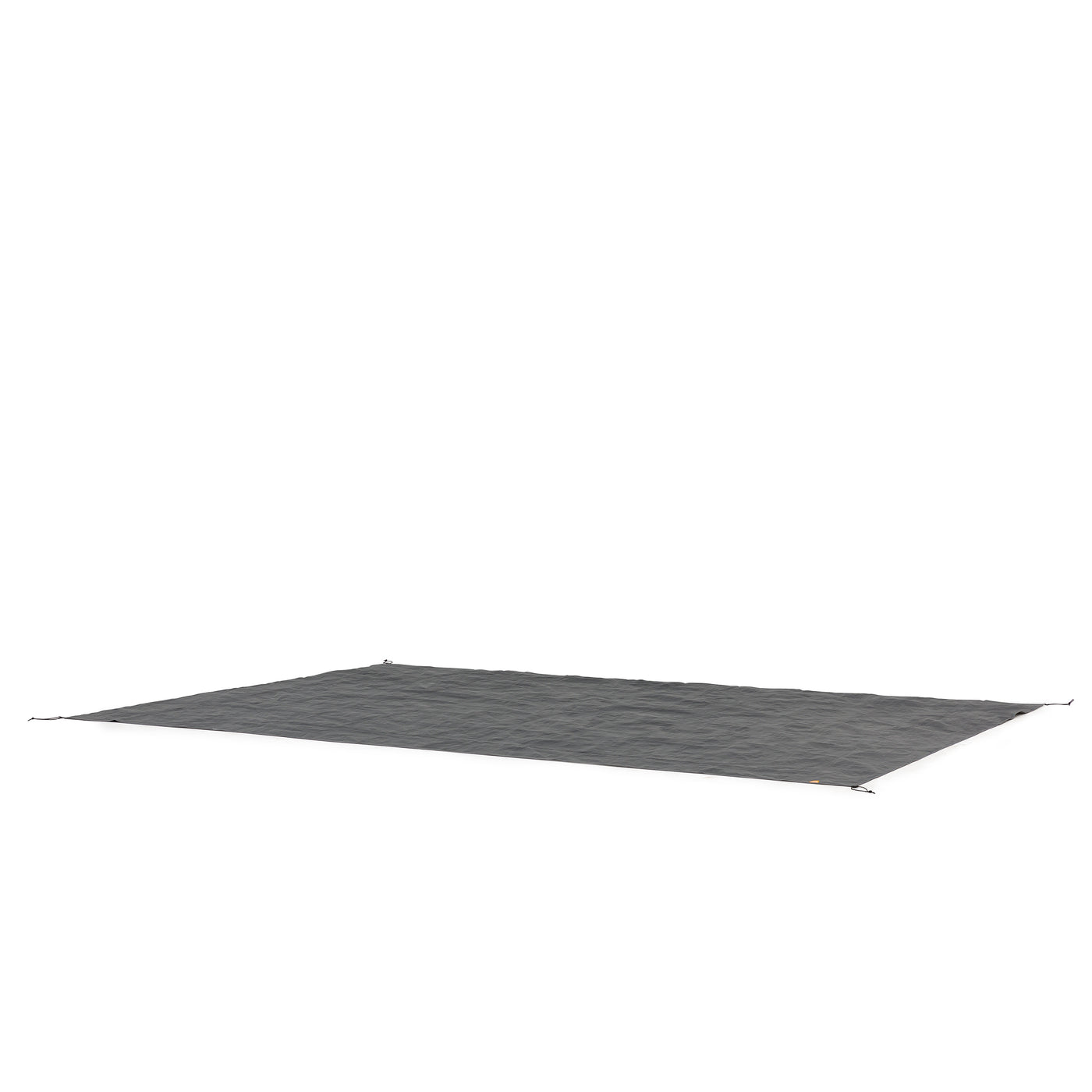 A large, dark gray, square-shaped ground tarp is spread out flat against a white background. The CORE Footprint for 10 Person Tents has small loops at the corners, likely for securing it to the ground.