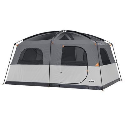 10 Person Straight Wall Cabin Tent with Full Rainfly 14' x 10'