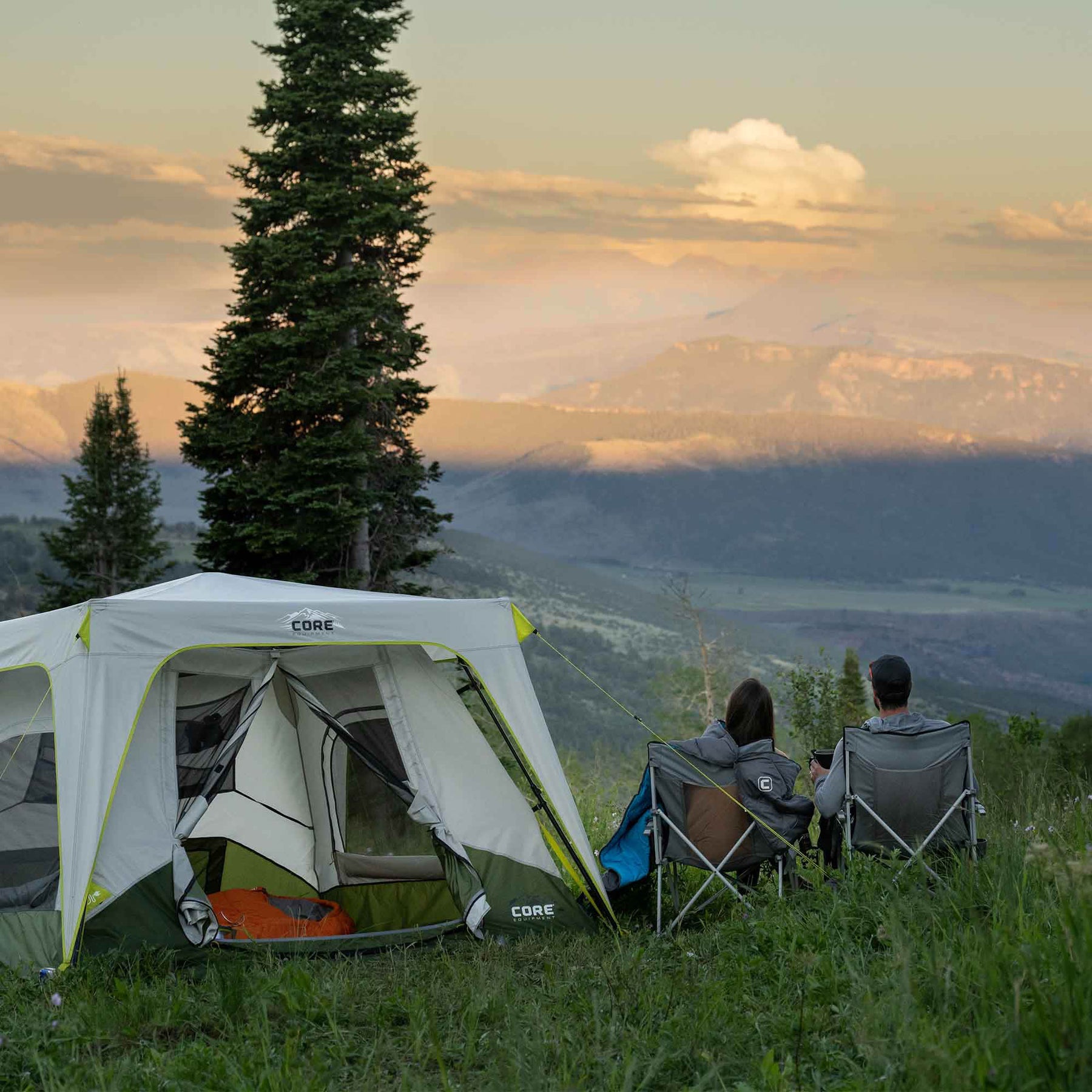 4 Person Instant Cabin Performance Tent 8 x 7 Core Equipment