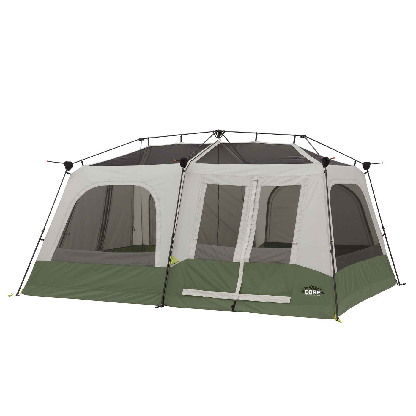 CORE Equipment 10 Person Lighted Instant Cabin Tent with Awning – Storage  Steals & Daily Deals