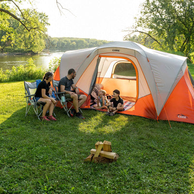 9 Person Extended Dome Plus Tent 16' x 9'