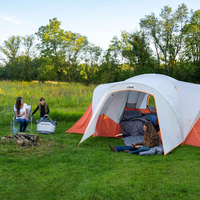 9 Person Extended Dome Plus Tent with Vestibule 16' x 9'