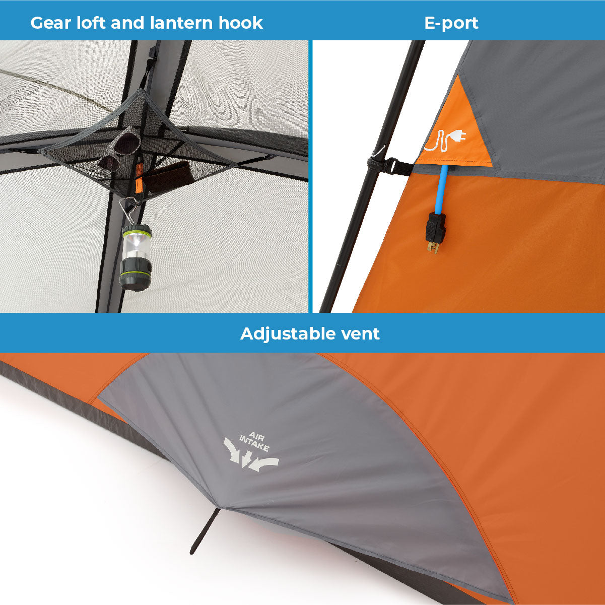 6 Person Straight Wall Cabin Tent