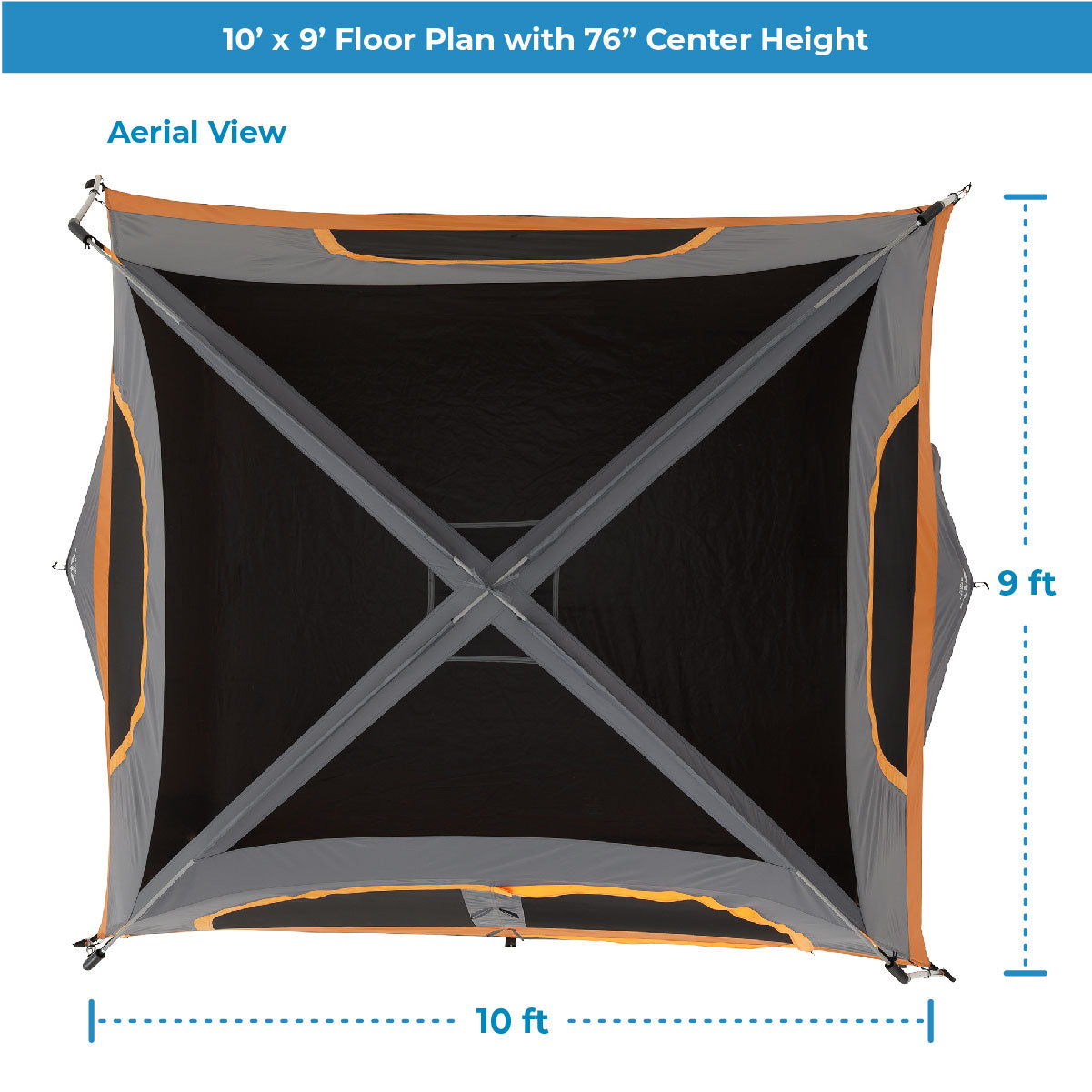 6 Person Straight Wall Cabin Tent
