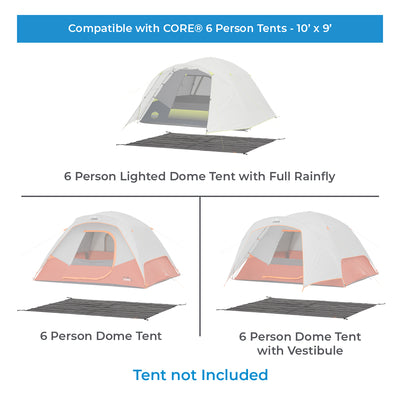 Footprint for 6 Person Tents - 10' x 9'