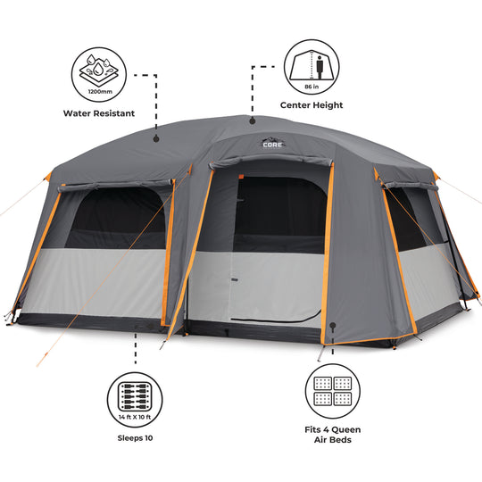 12 Person Instant Cabin Tent – Core Equipment