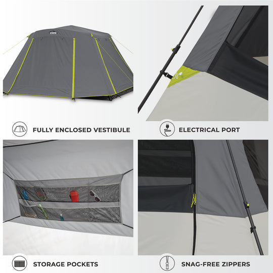 Core インスタント　テント 12p instant tent Core 12 Person Instant Cabin Tent – ShopCGX