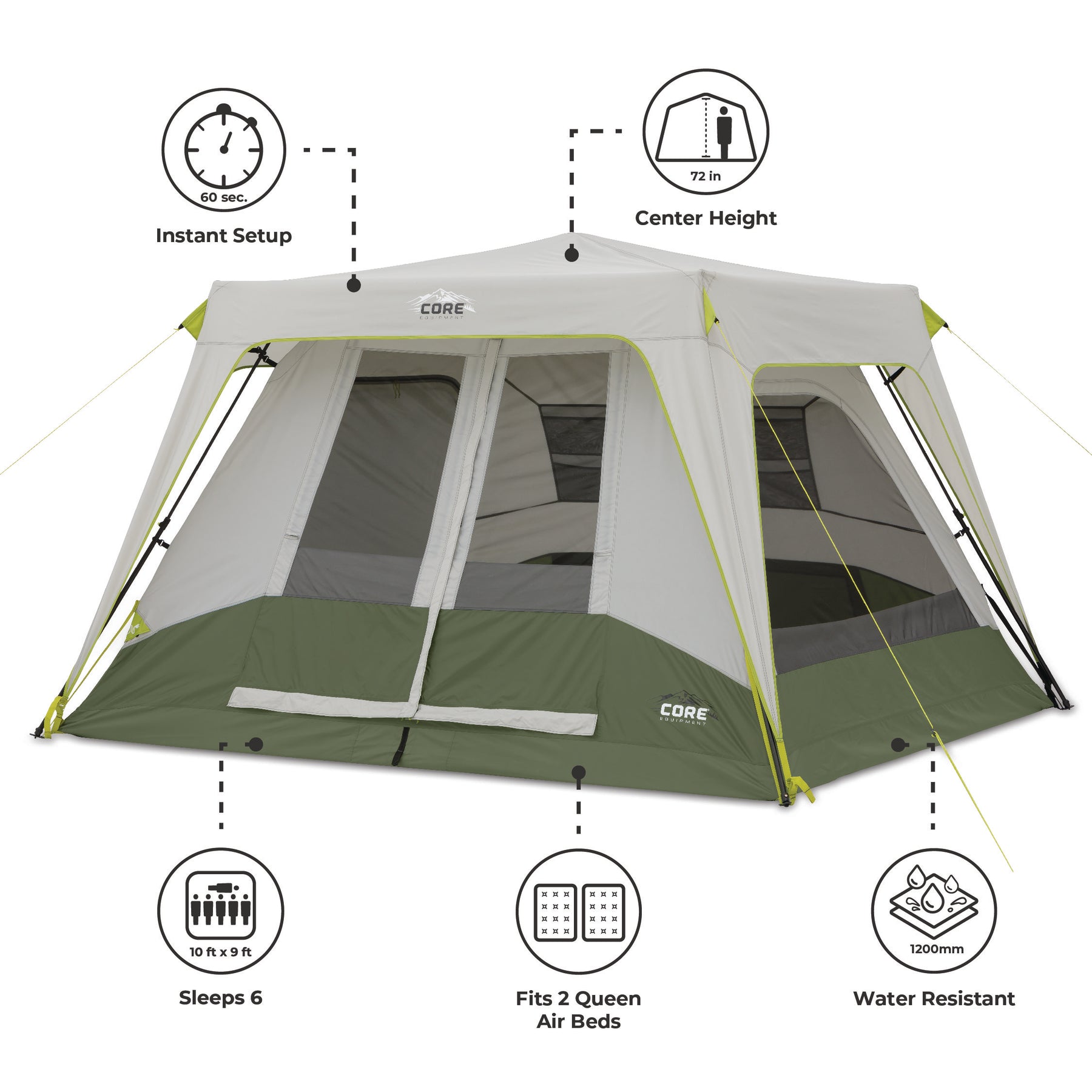 Coleman instant cabin tent 6 person cheap