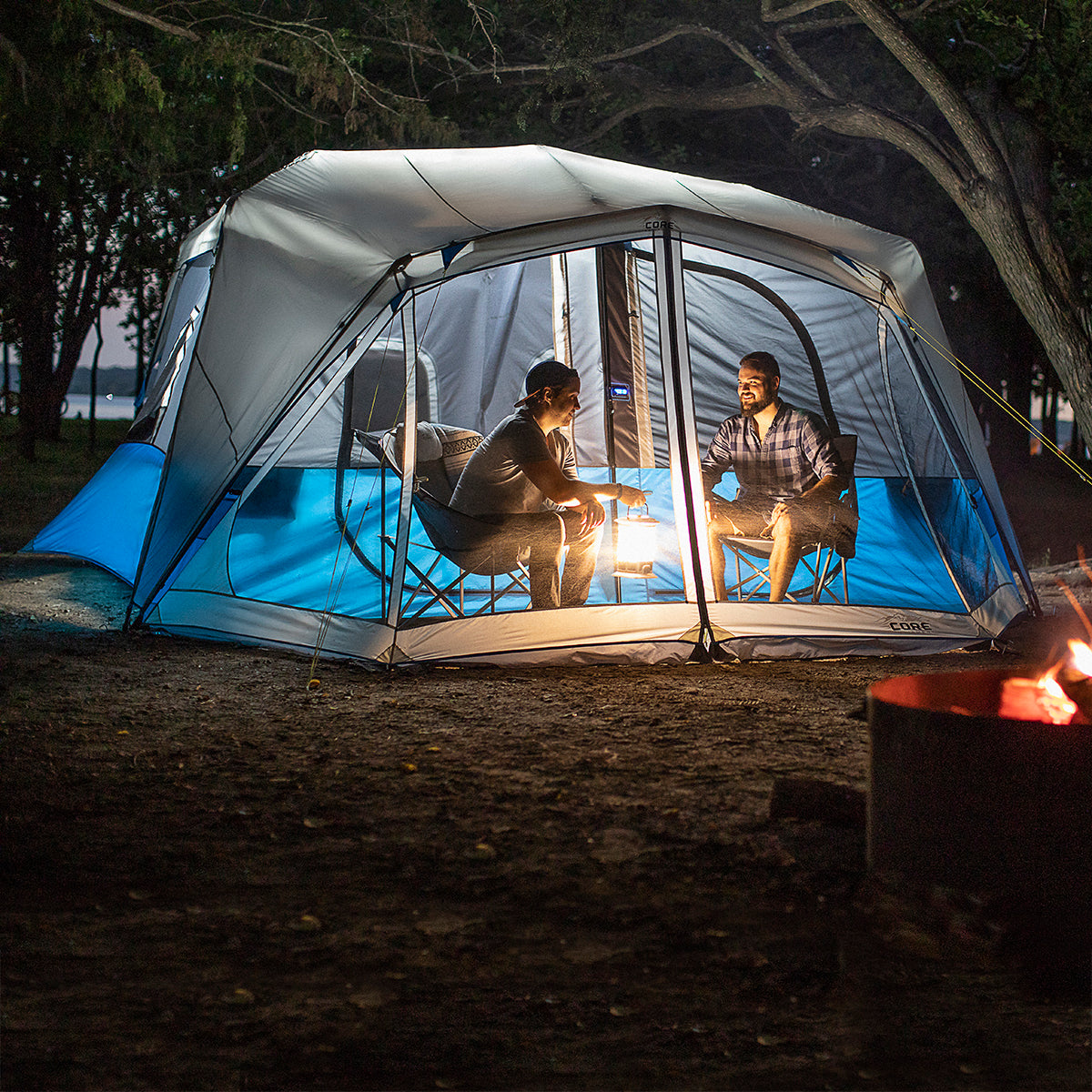 CORE 10-Person Lighted Instant Cabin Tent from Costco: Take Down 