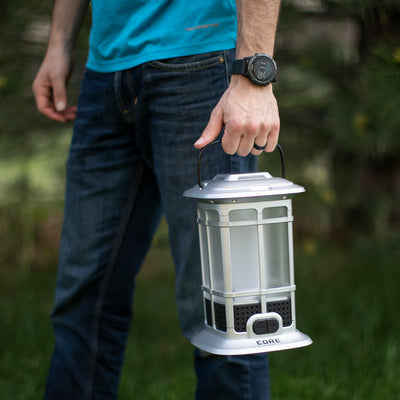 Core Equipment 1000 Lumen Patio Lantern Scale